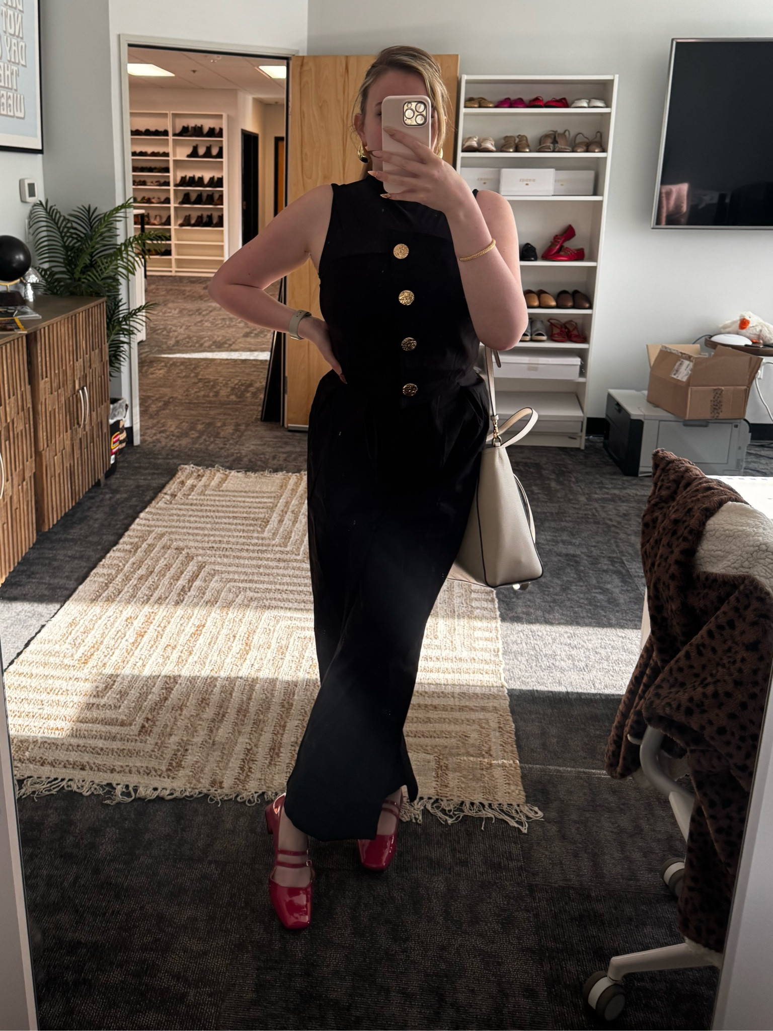 Wear to work fall transition outfit. 
Love these shoes! So comfy and add the most perfect pop of color  

#LTKShoeCrush #LTKSeasonal #LTKMidsize