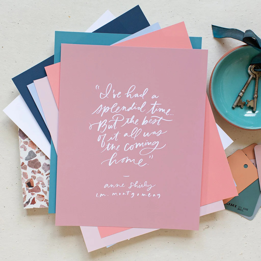 The Best Was Coming Home (Anne Shirley) | Lindsay Letters, LLC