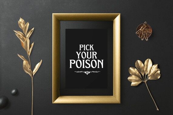 FOUR Pick Your Poison Bar Signs for Weddings Parties - Etsy | Etsy (US)