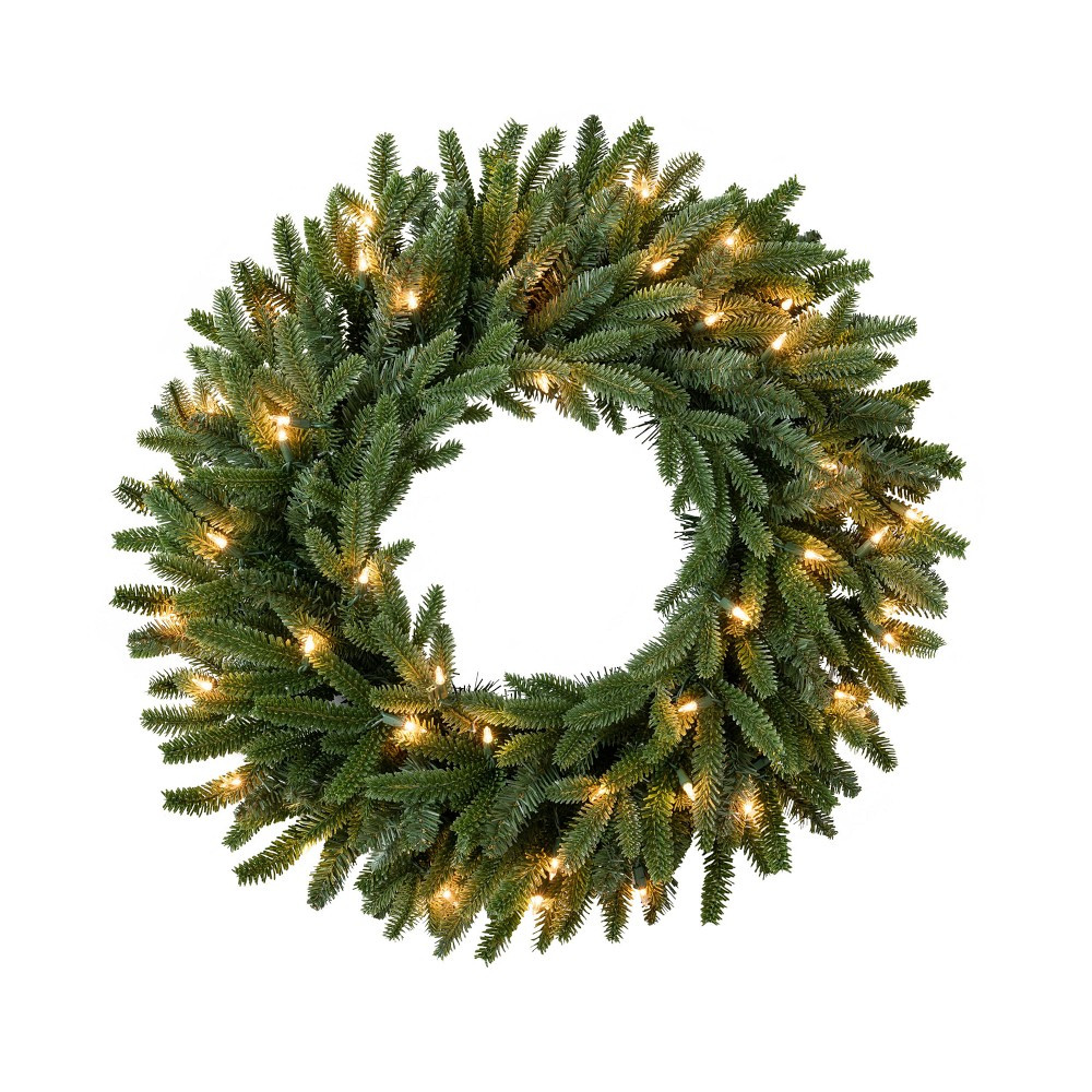 Balsam Hill Fraser Fir Pre-Lit Faux Wreath &amp; Garland | Williams-Sonoma