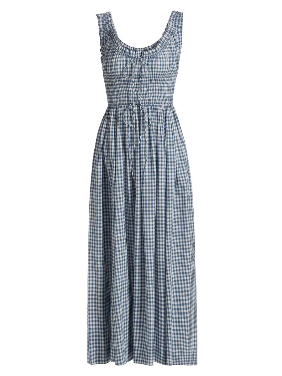 Emmaretta Gingham Midi-Dress | Saks Fifth Avenue