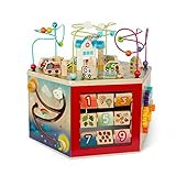 Battat – Wooden Activity Cube – Toddler Activity Center – Baby Play Cube – Bead Maze – 12 Months + – | Amazon (US)