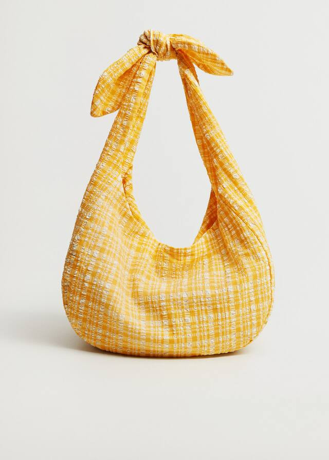 Vichy bucket bag | MANGO (US)