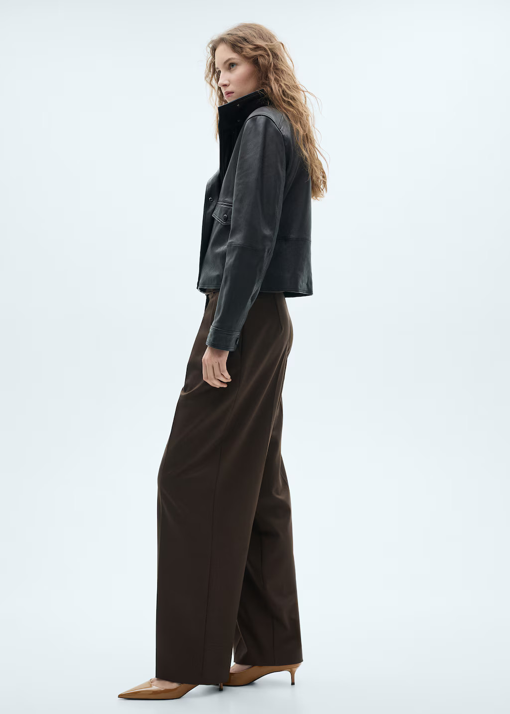 Kitten-heel patent leather shoes - Women | MANGO United Kingdom | MANGO (UK)