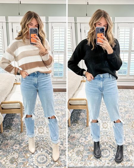 🤎These new knit sweaters from @Walmart are PERFECTION & so affordable!!! #walmartpartner 
They come in several color options too! I’m 5’6 and wearing a size medium for reference. #walmartfashion

#walmartfinds #walmarthaul #walmartstyle #walmart #walmartfavorites #momoutfit #casualstyle #casualoutfi #fallfashion #falloutfits #winteroutfit #momstyle 

#LTKshoecrush #LTKstyletip #LTKfindsunder50