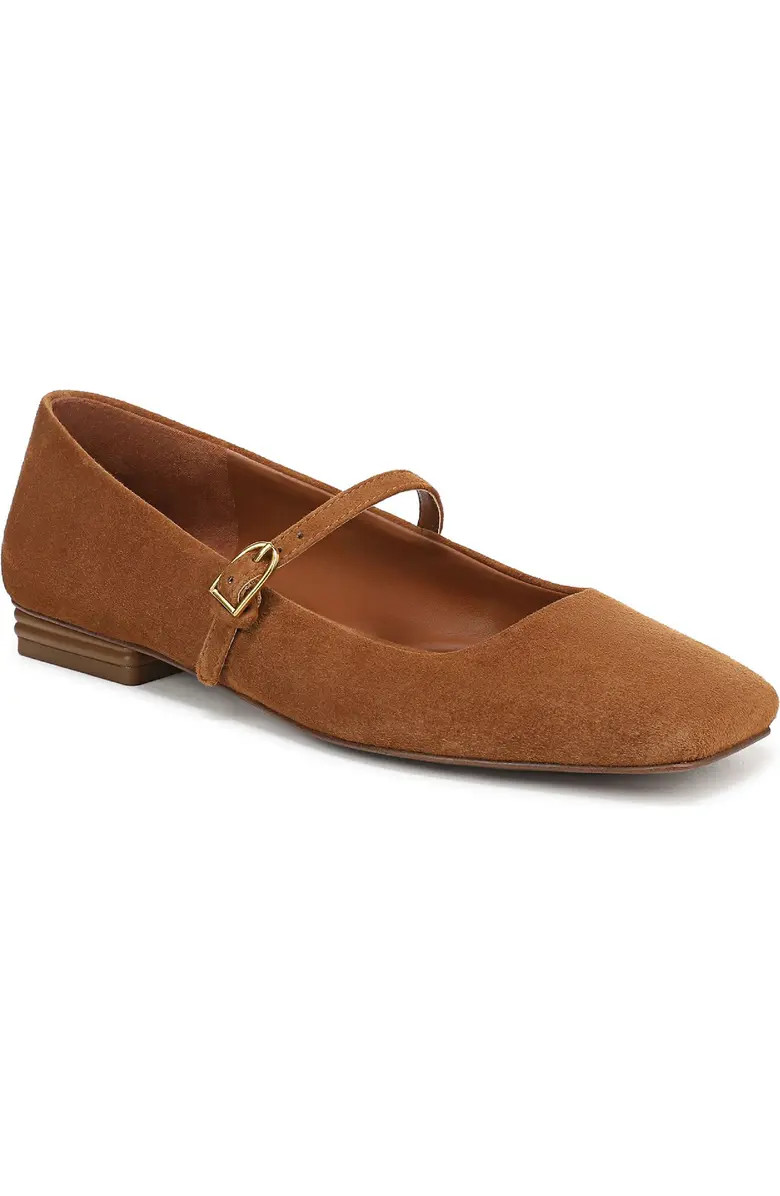 Franco Sarto Tinsley Square Toe Mary Jane Flat (Women) | Nordstrom | Nordstrom