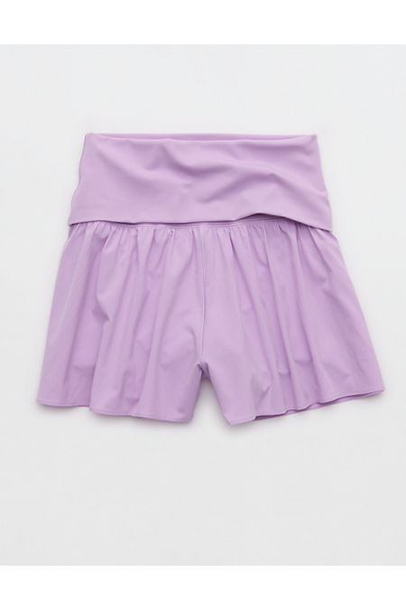 OFFLINE By Aerie Real Me Foldover Flowy Short Women's Lively Lilac XXS | Aerie