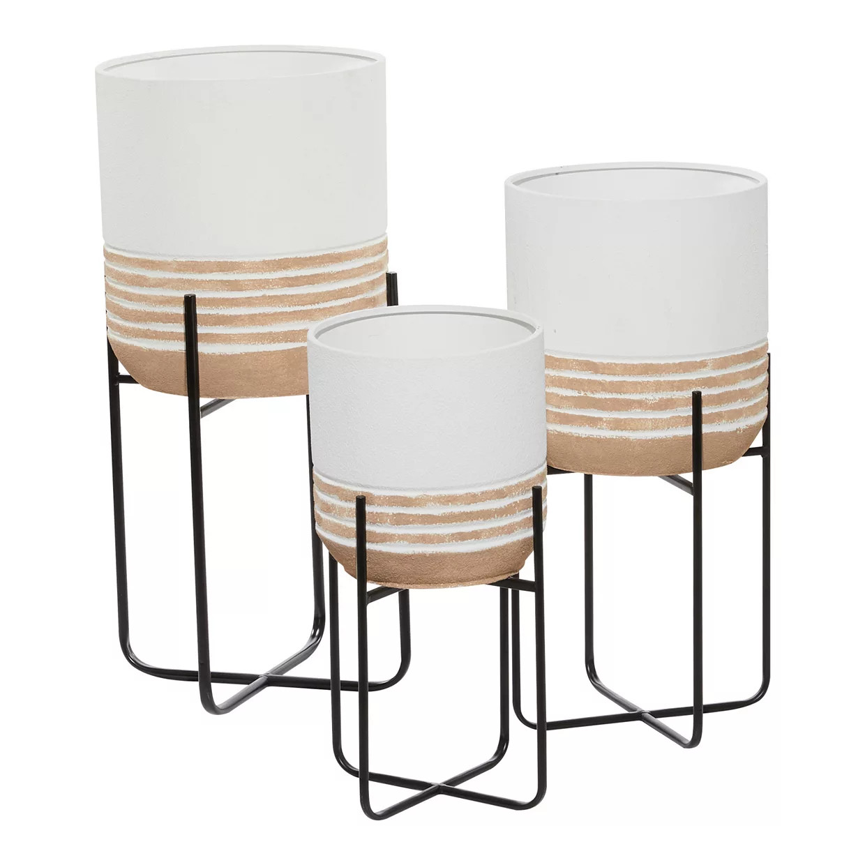 Stella & Eve Country Cottage Planter Floor Decor 3-piece Set | Kohl's