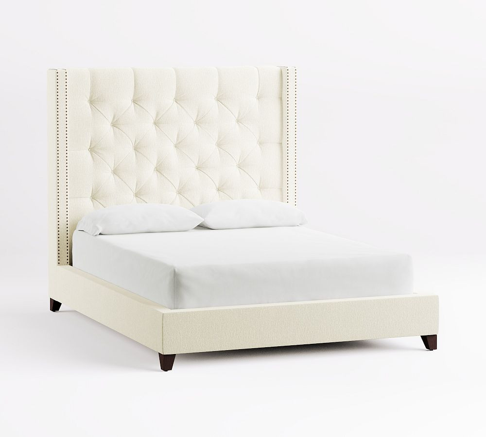 Harper Tufted Upholstered Bed | Pottery Barn (US)