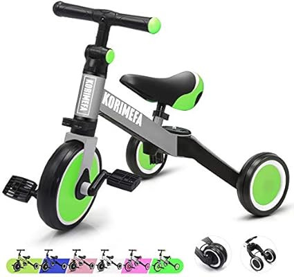 KORIMEFA 3 in 1 Kids Trike for Children 1-3 Years Old Kids Tricycle Boys Girls Baby Balance Bike ... | Amazon (US)