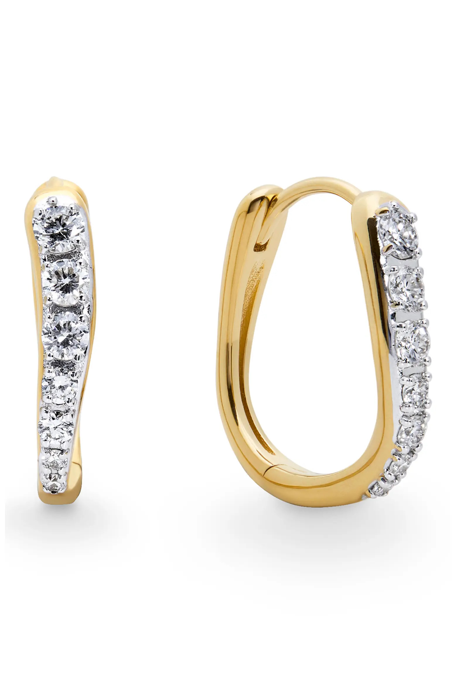 Riva Pavé Lab Grown Diamond Small Hoop Earrings (Women) | Nordstrom | Nordstrom