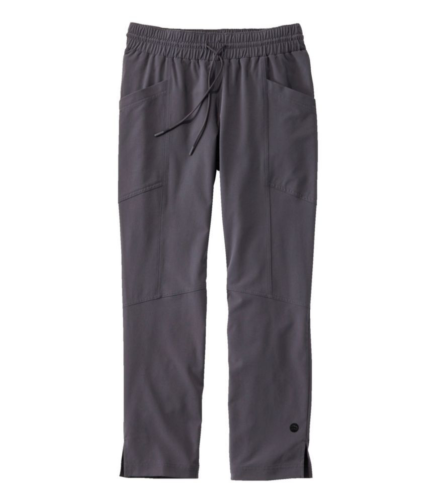 Women's VentureStretch Woven Ankle Pants Granite 2X, Polyester Blend Synthetic L. L.Bean | L.L. Bean