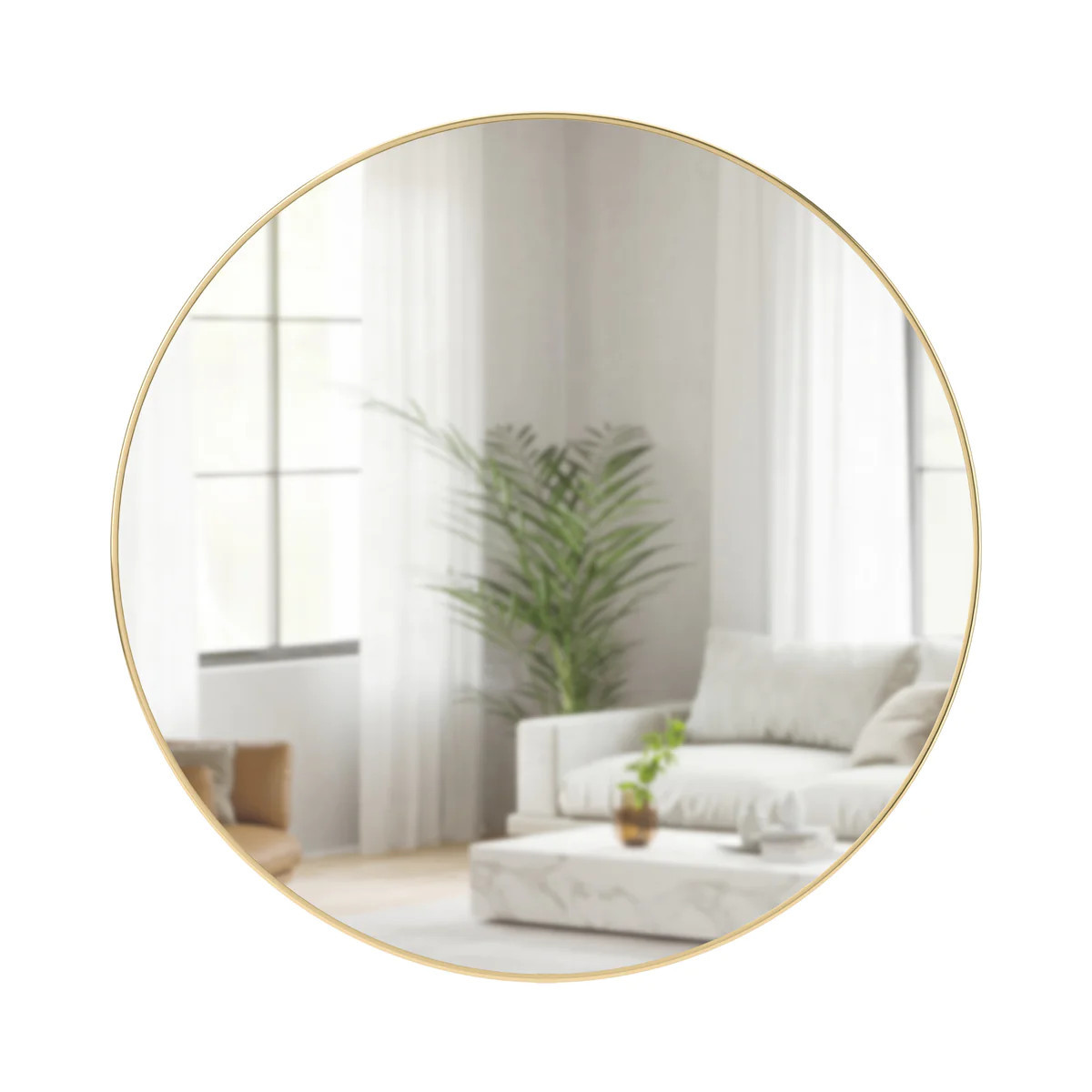 Modern Wall Mirror | Hubba Large Round Circle Mirror by Umbra Canada | Umbra