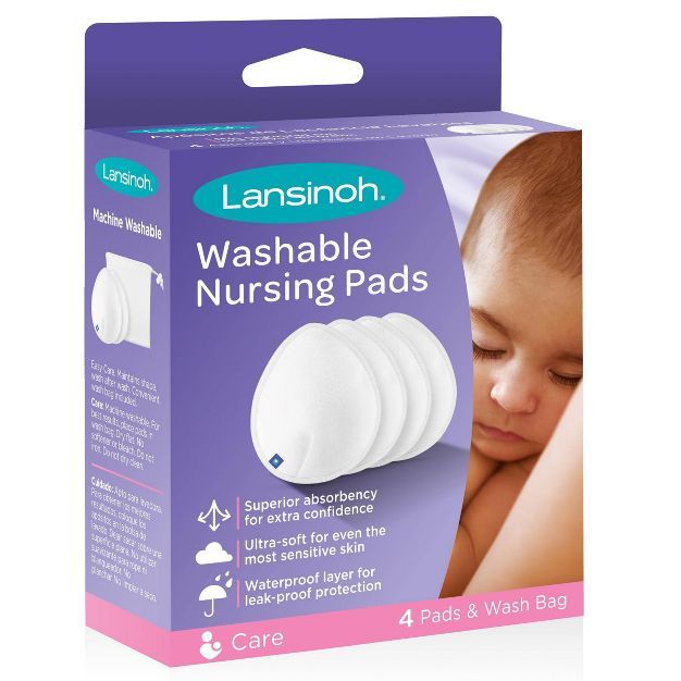 Lansinoh Washable Nursing Pads - 4ct | Target