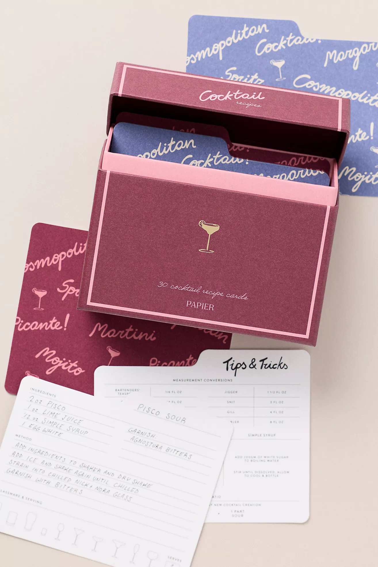 Cocktail Notecard Set | Anthropologie (US)