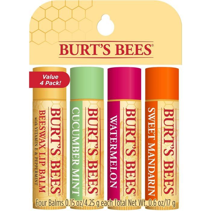 Burt's Bees Lip Balm - 4ct | Target