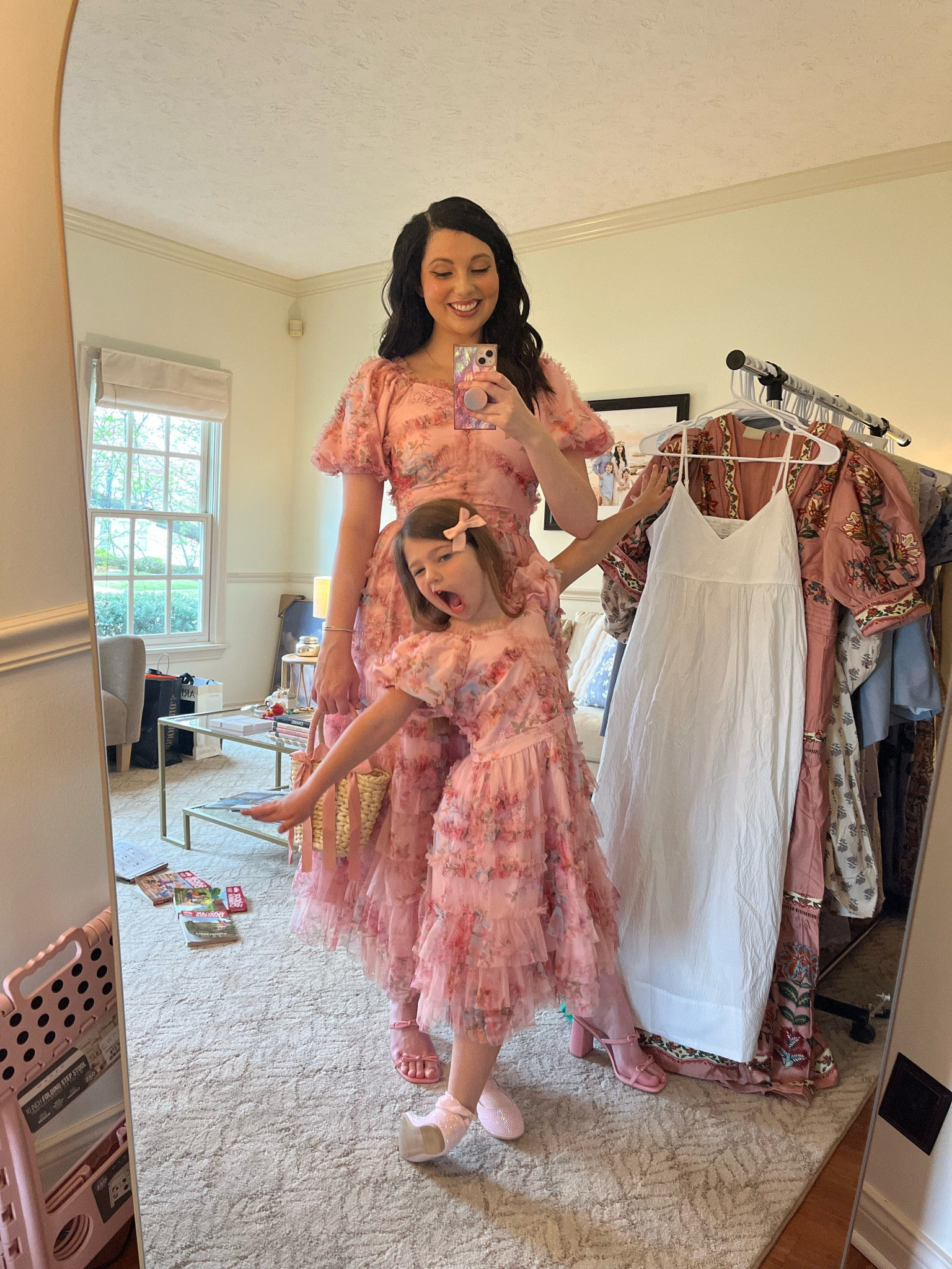 Getting to wear a matching dress I designed with my baby girl? A literal dream come true for me 🩷 Nevermind the fact that I had to bribe her with a trip to the bakery to get her to wear it 🙃

#LTKKids #LTKSeasonal