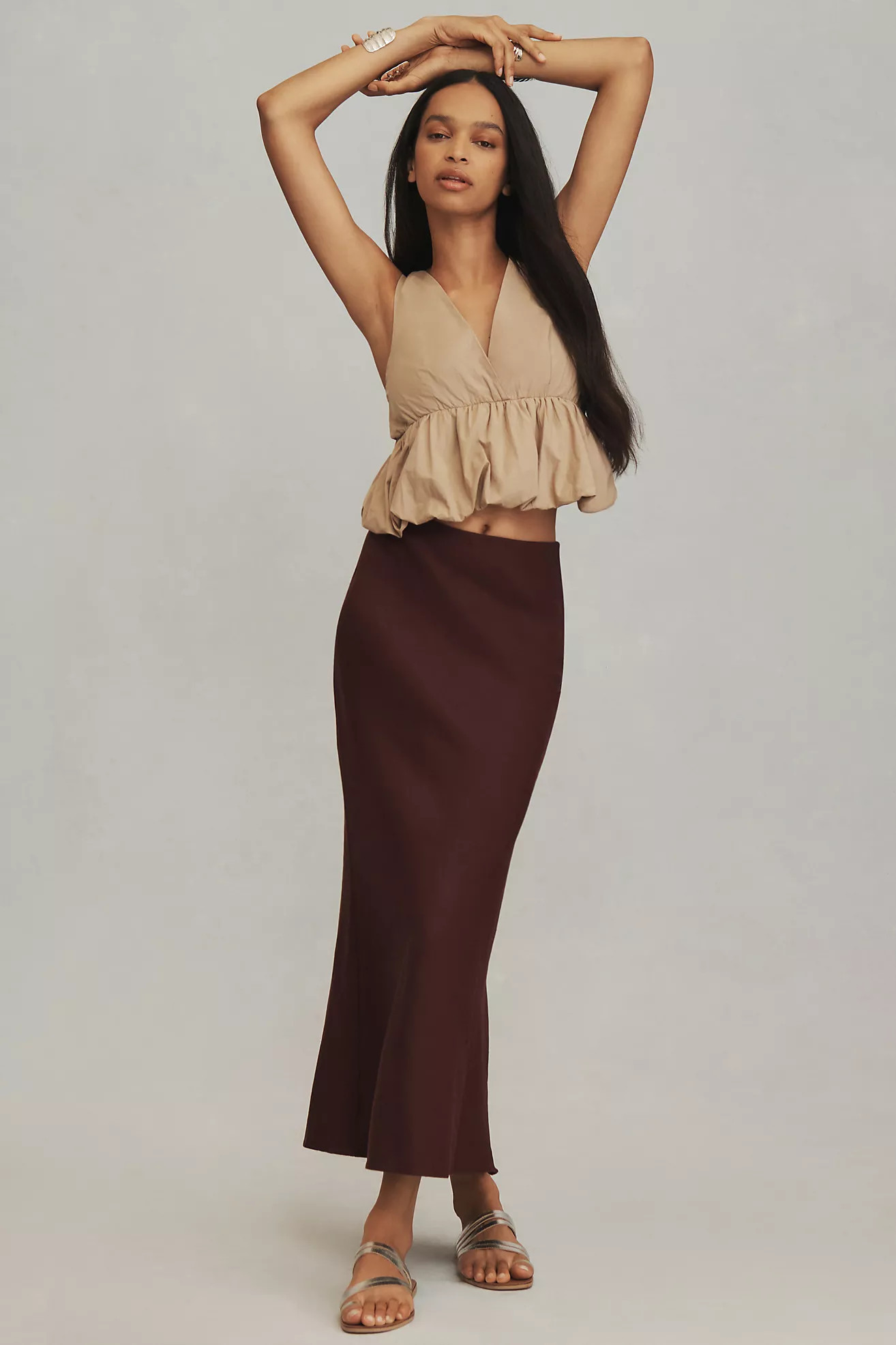 The Tilda Maxi Slip Skirt: Linen Edition | Anthropologie (US)