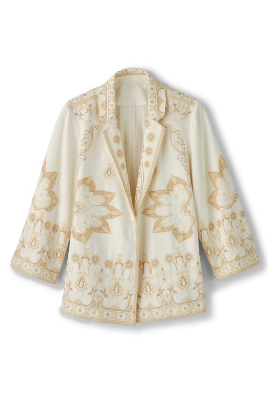 Toula Linen Blend Blazer | Soft Surroundings