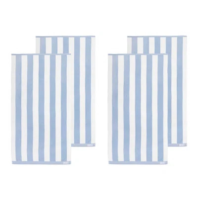 DKNY Cabana Stripe 4-Piece Beach Towel And Tote Bag Set | Wayfair North America