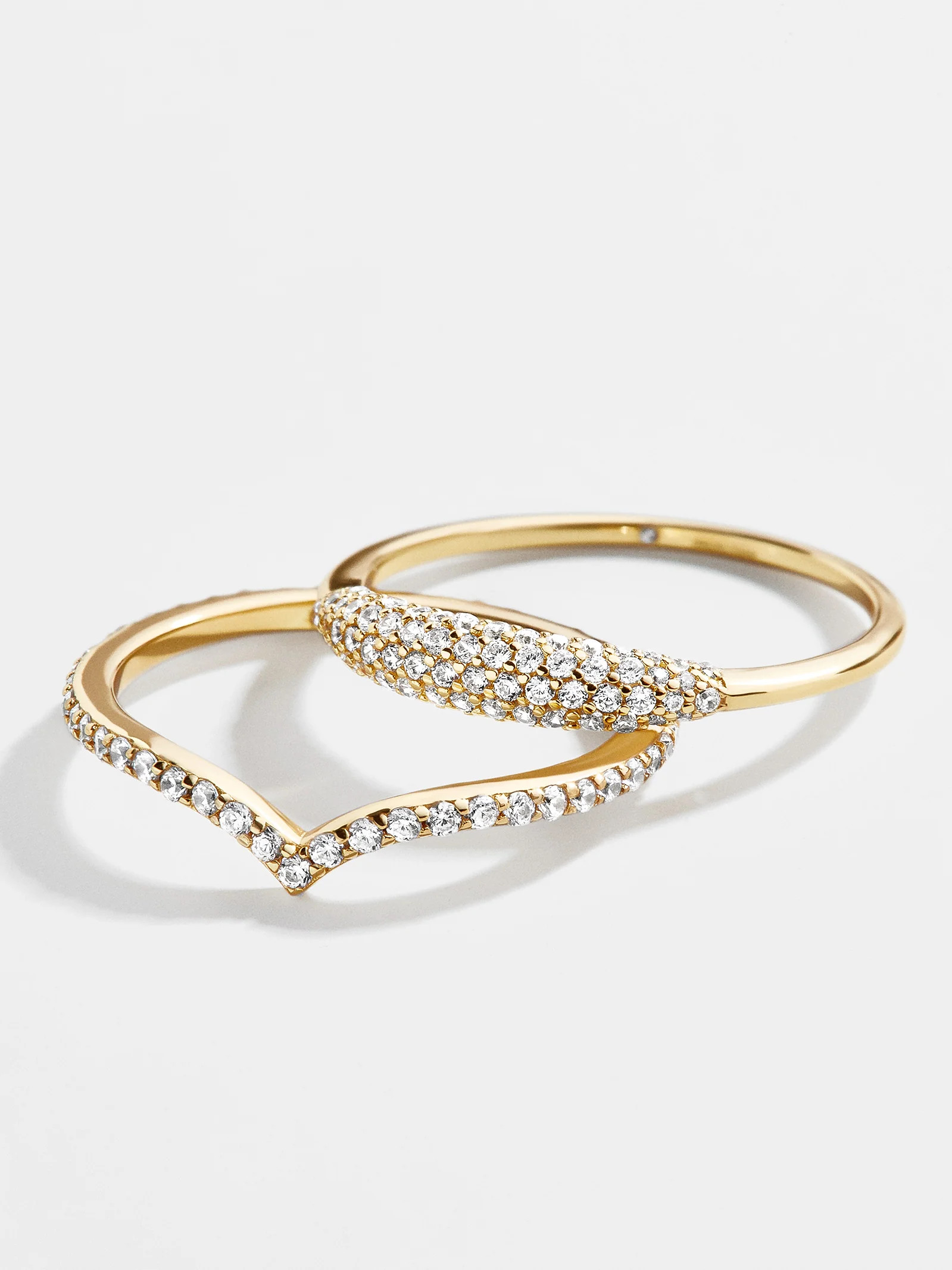 Ana 18K Gold Ring Set | BaubleBar (US)