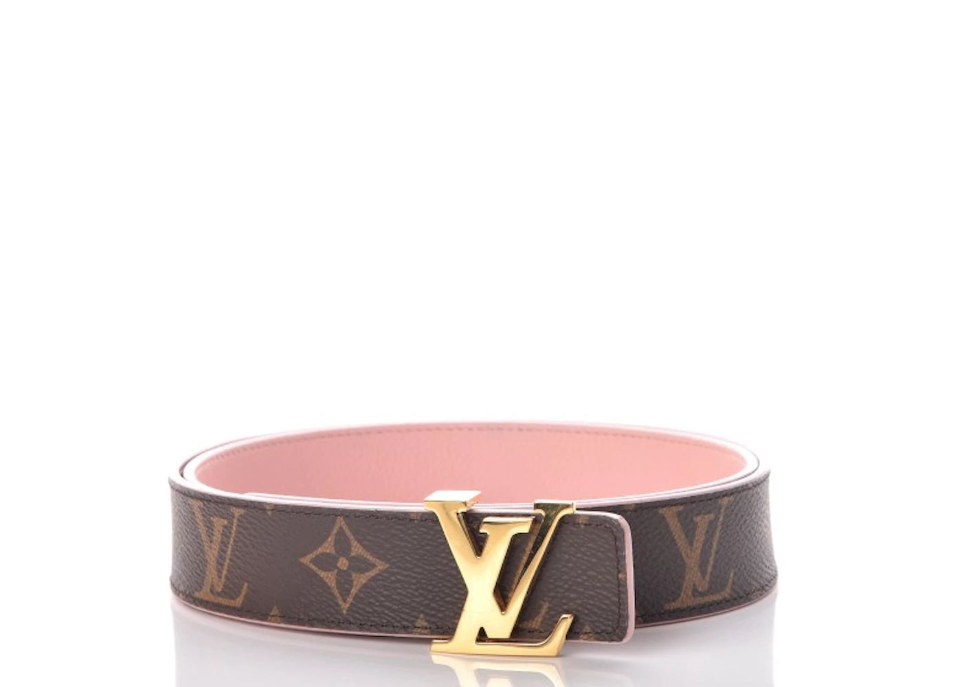 Louis Vuitton Belt LV Initiales Reversible Monogram Rose Poudre | StockX