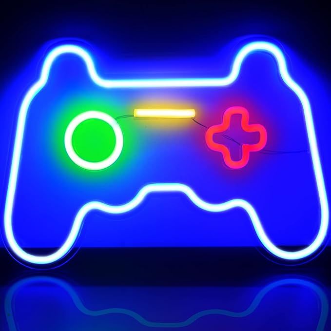 Gaming Neon Signs for Wall Decor Neon Light LED Sign for Gaming Room Decor for Boys Kids Game Roo... | Amazon (US)