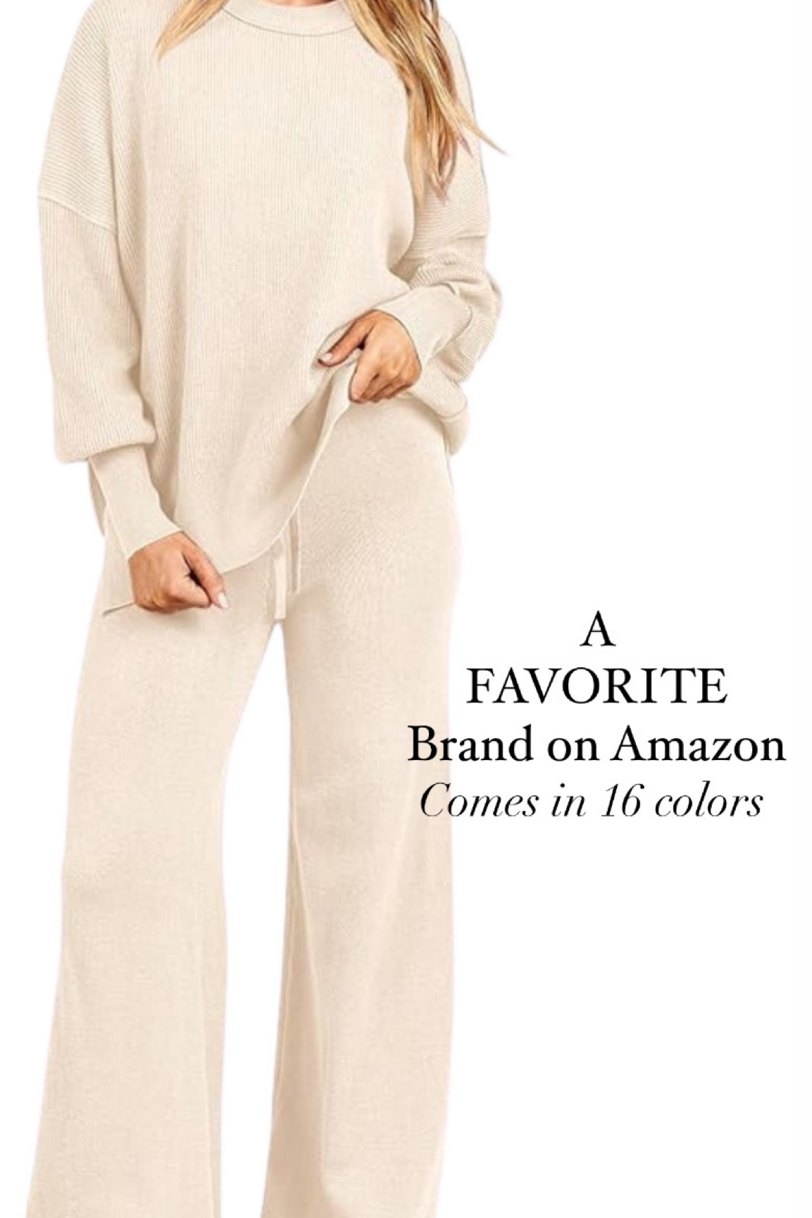 AMAZON Lounge Set! Perfect for the season & can dress up or down! 

#LTKSeasonal #LTKStyleTip #LTKTravel