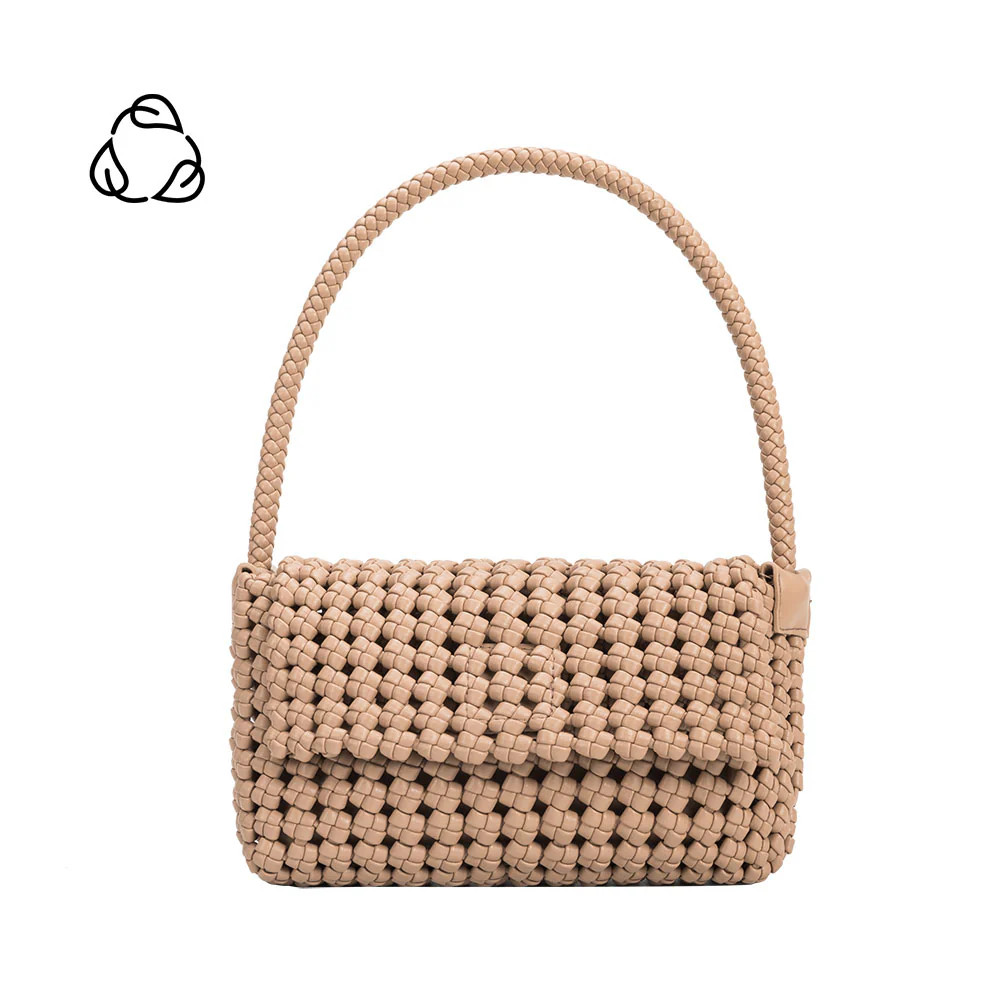 Shelly Tan Recycled Vegan Shoulder Bag | Melie Bianco