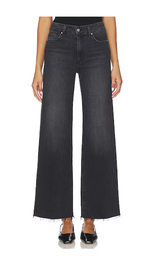 Anessa Wide Leg Jeans in Viper Black Distressed | Revolve Clothing (Global)