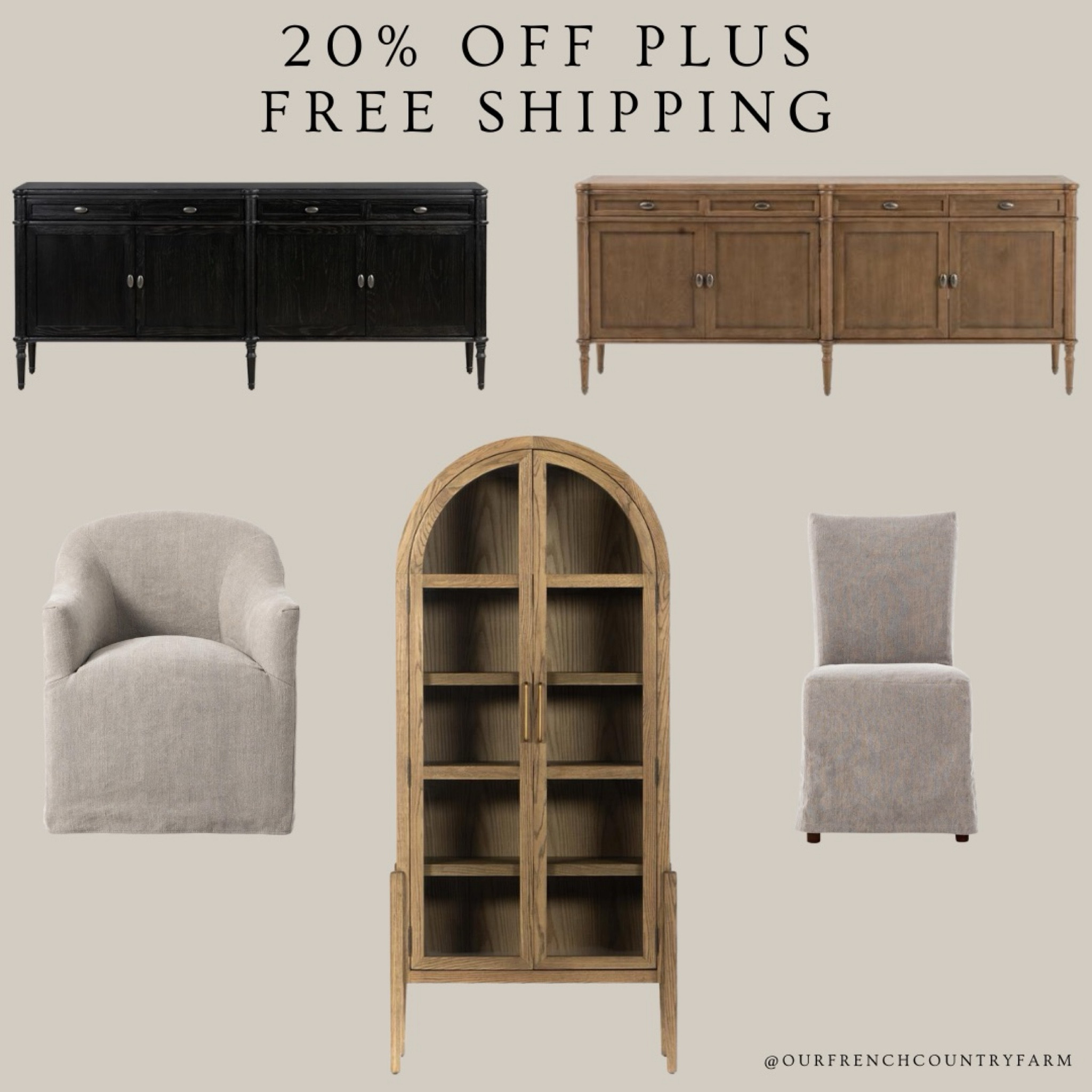Now is the time for to add in those timeless pieces!  My dining chairs and arched cabinet are on sale!  And this sideboard will be at my home soon!  I’ve just been waiting for a sale!  Use code FREESHIPWW for free shipping!  20% off is automatic!

#LTKFamily #LTKSaleAlert #LTKHome