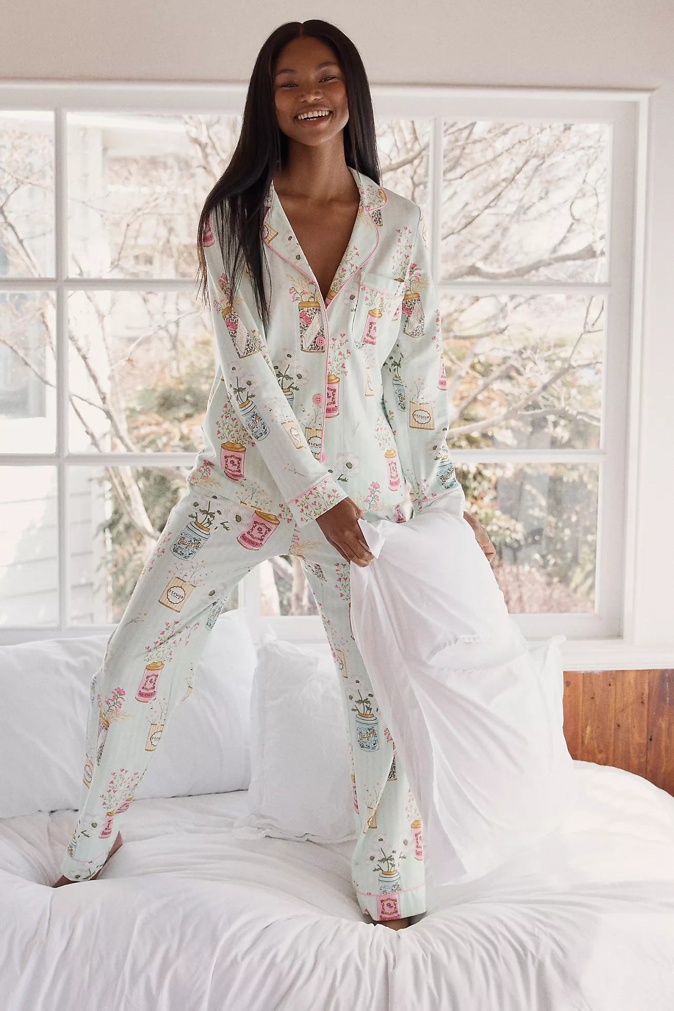 BedHead PJs x Anthropologie Flower Can Pajama Set | Anthropologie (US)