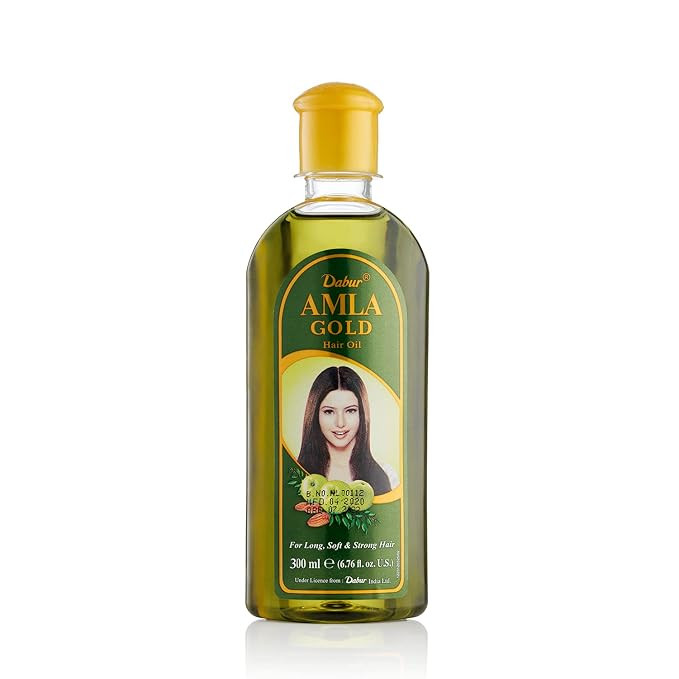 Dabur Amla Gold Hair Oil - Hair Serum with Amla Oil, Almond and Henna - Moisturizing Hair and Sca... | Amazon (US)