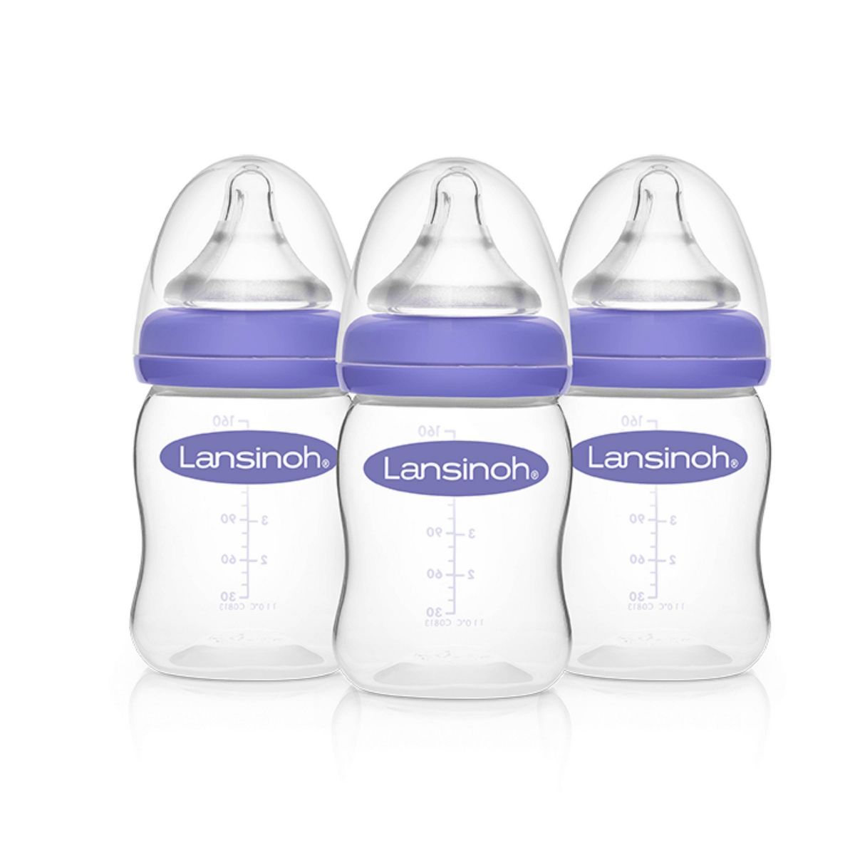 Lansinoh Baby Bottles for Breastfeeding Babies with 3 Slow Flow Nipples (Size 2S) - 5oz/3ct | Target