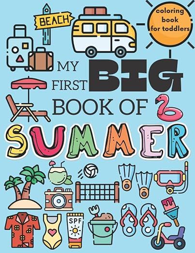 My First Big Book Of Summer Coloring Book For Toddlers: First Coloring Book For Kids | Amazon (US)