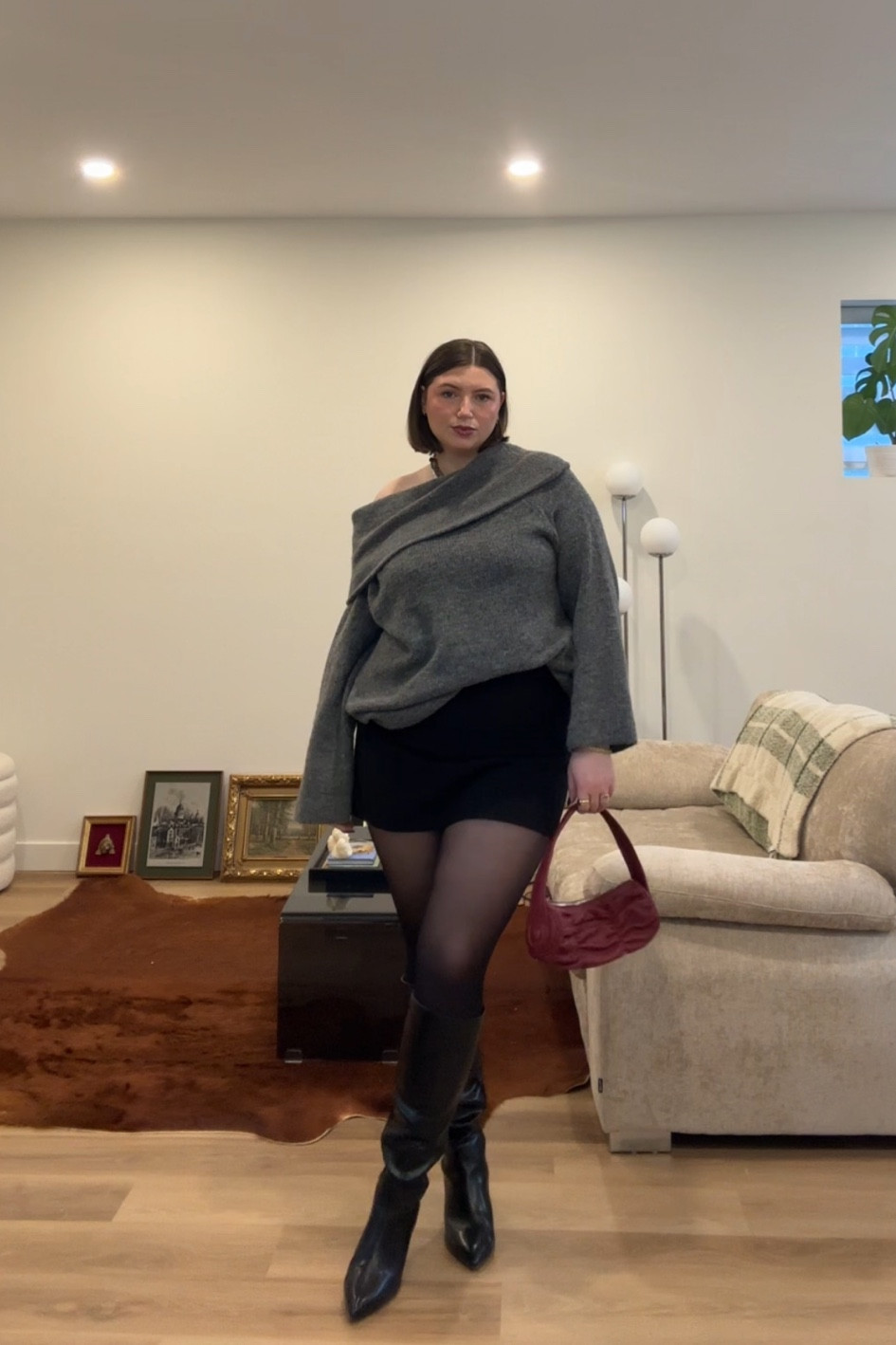 Off the shoulder sweater, going out sweater, midsize outfit inspo, winter outfit inspo

#LTKmidsize #LTKstyletip #LTKcurves