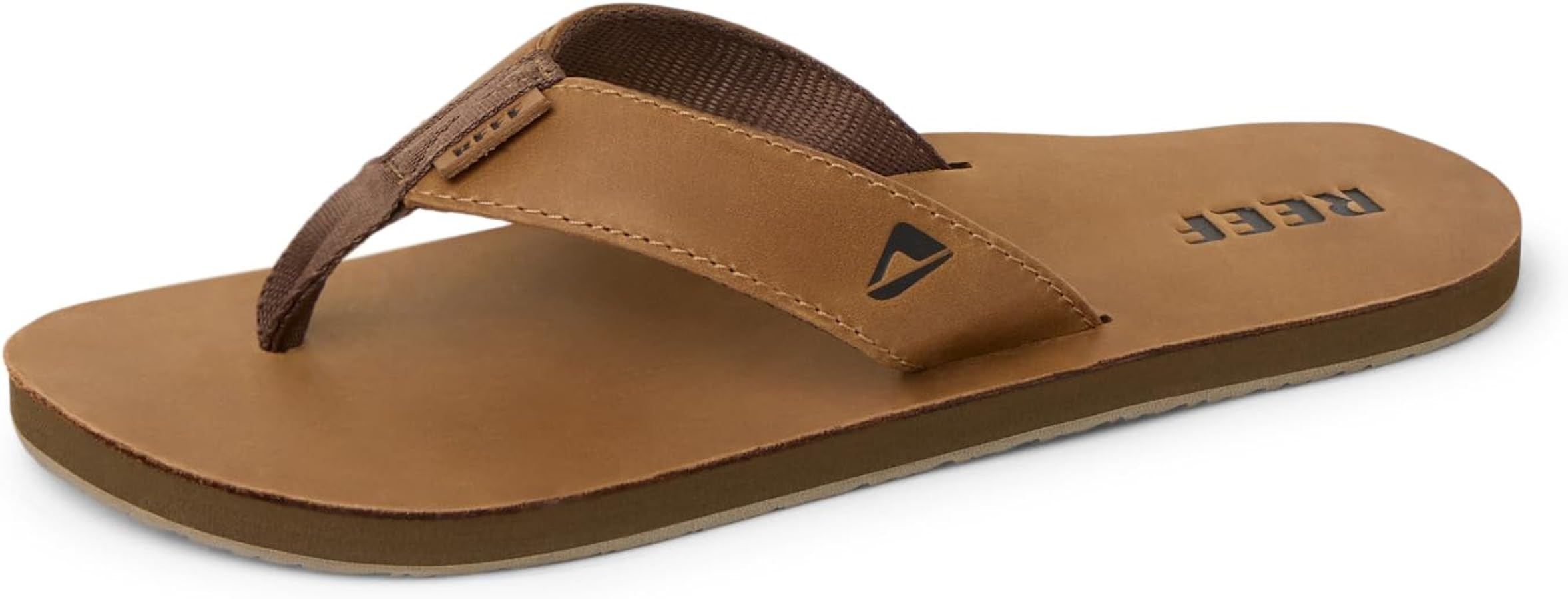 REEF Men's Leather Smoothy Flip Flops | Amazon (US)