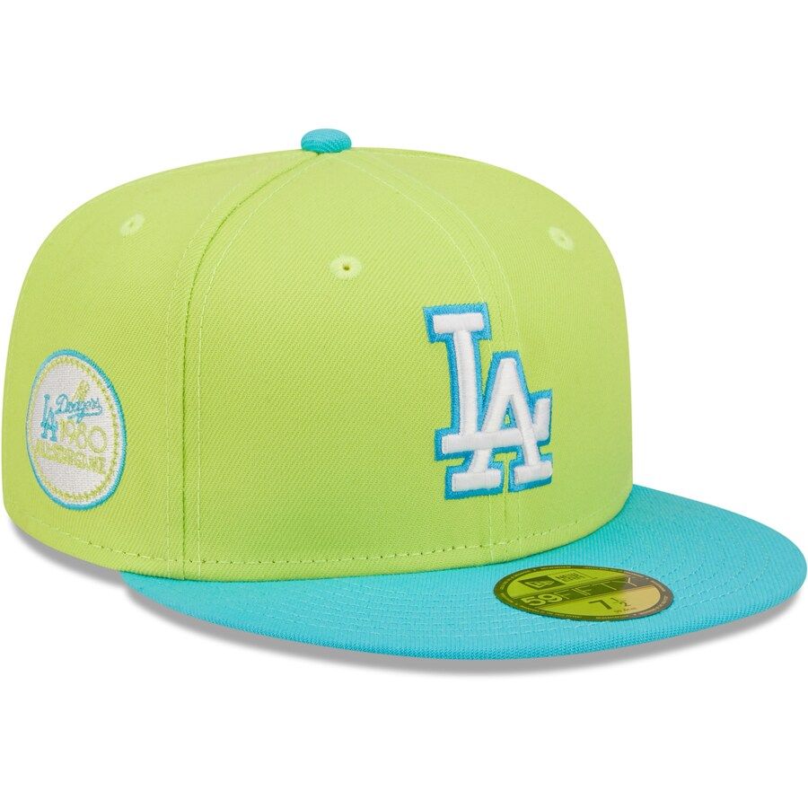 Los Angeles Dodgers New Era 1980 MLB All-Star Game Cyber Vice 59FIFTY Fitted Hat - Green | Lids