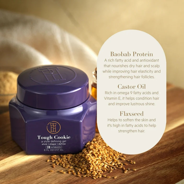TPH by TARAJI Tough Cookie Edge Control & Shine Enhancing Jar Hair Styling Gel with Flaxseed Oil ... | Walmart (US)