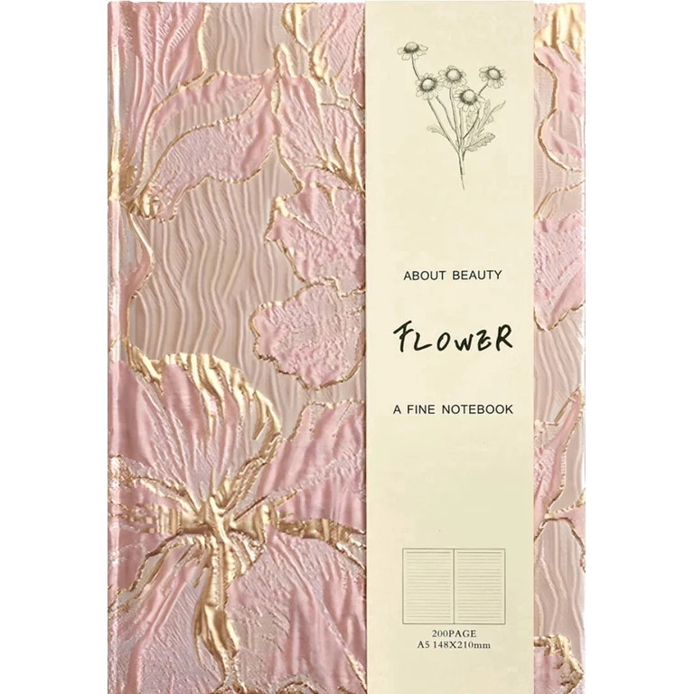 ipoul Floral Journal for Women, Hardcover Notebook, A5, 6x8, Ruled Pages, Lay Flat, Pretty Journa... | Walmart (US)