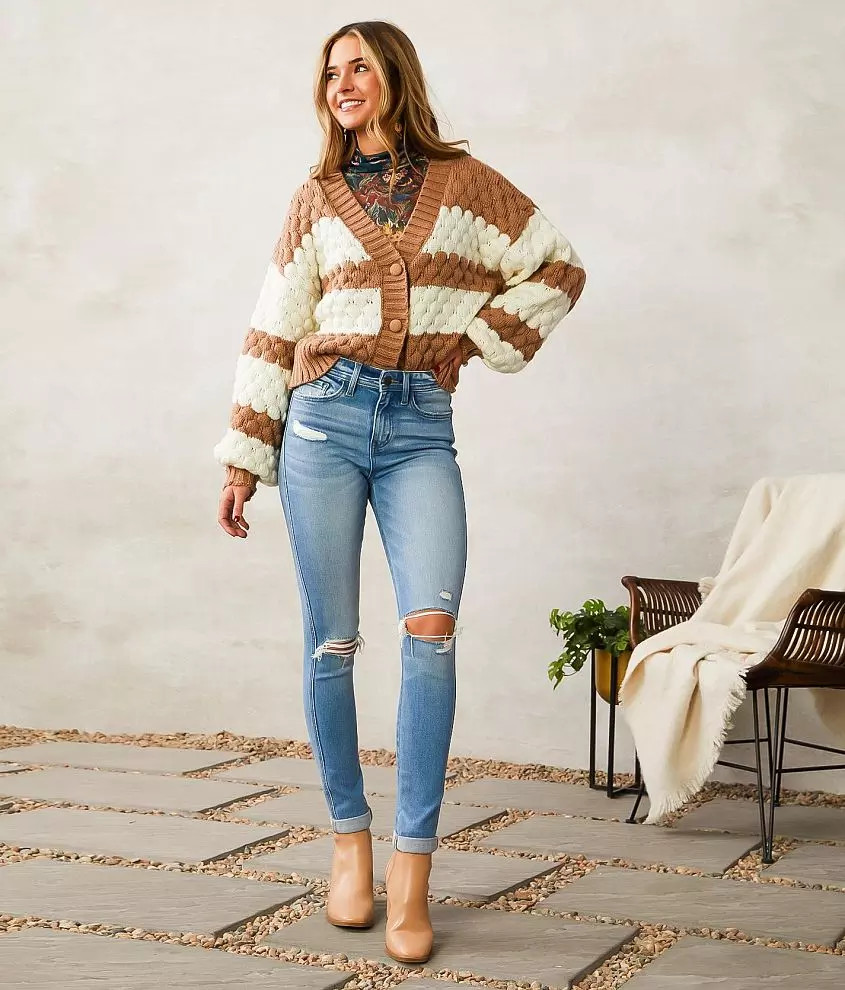 High Rise Ankle Skinny Stretch Jean | Buckle