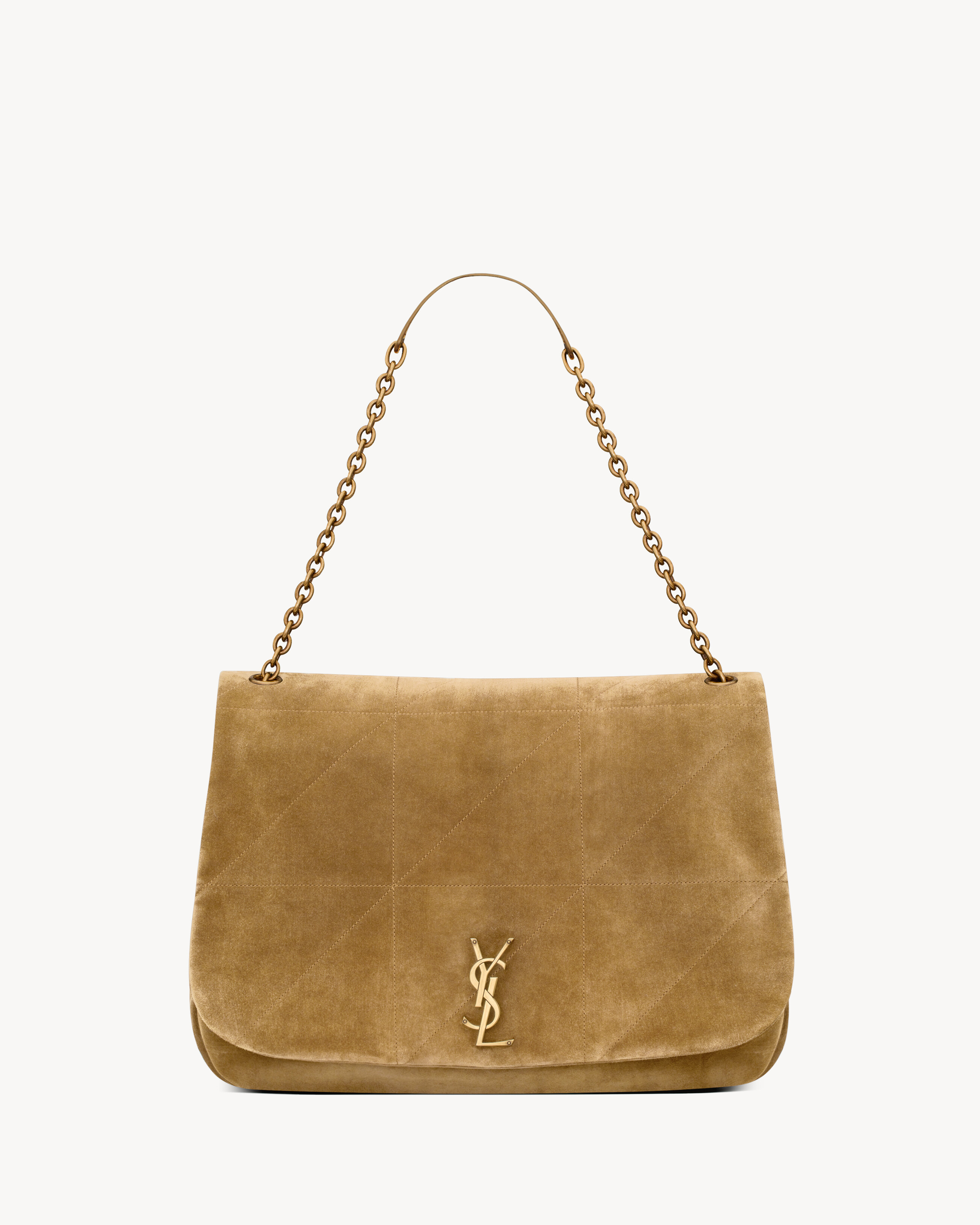 Saint Laurent Large Jamie 4.3 In Suede - Amber - Women - One Size | Saint Laurent Inc. (Global)