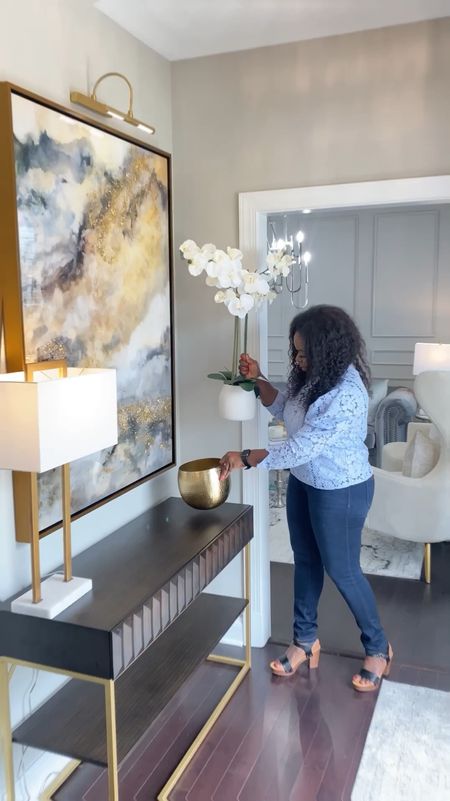 Style with me! Here's how I styled my favorite console table in my entryway. I absolutely love this console table because it not only adds a touch of style, but it also provides lots of storage. 🙌🏾 Sharing it with you because it’s currently on a deal @wayfair. If you're looking to upgrade your entryway, you should definitely check out @Wayfair's 4th of July Clearance sale. They have amazing deals with up to 70% off + fast shipping. Head to LTK shop or say 'Table' for the 🔗 #wayfair #wayfairpartner

#LTKSaleAlert #LTKSeasonal #LTKHome