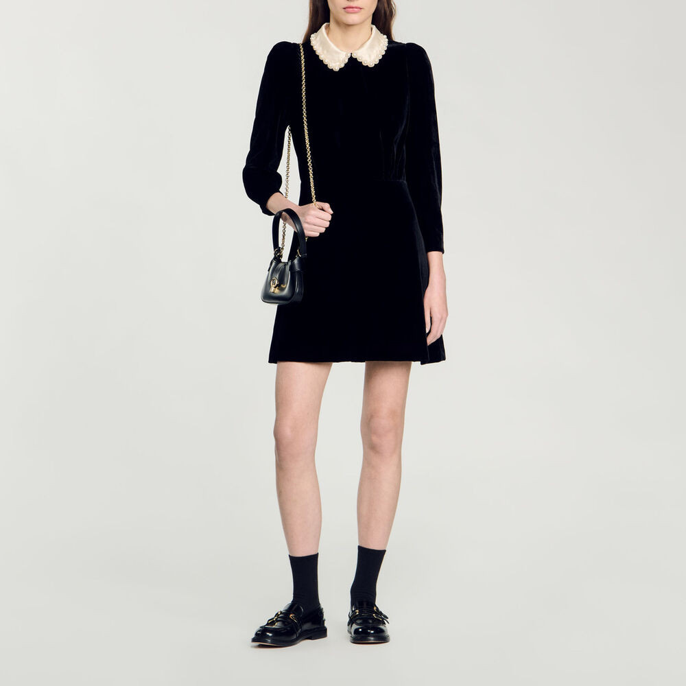 Velvet dress | Sandro US | Sandro-Paris US