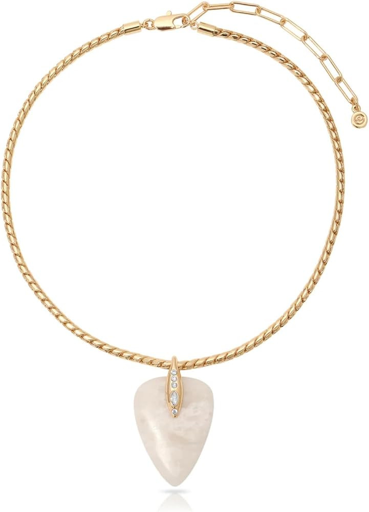Ettika Solstice Pendant Choker in Bone. Chokers For Women. Western Jewelry. Gold Beaded Turquoise... | Amazon (US)