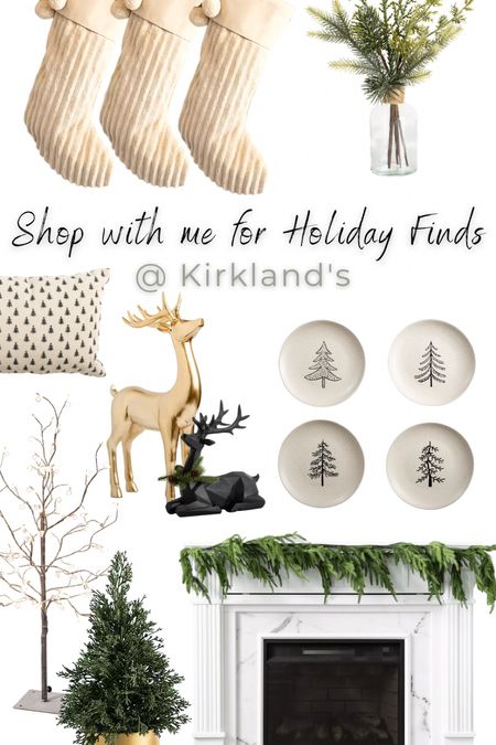 Kirkland’s holiday decor! Kirkland’s Christmas decor! Affordable Christmas decor, affordable holiday decor, Christmas plates, faux Christmas tree, tabletop Christmas tree, reindeer, decorative reindeer, pre lit Christmas tree, Christmas pillow, Christmas Harland 

#LTKHoliday #LTKhome #LTKSeasonal