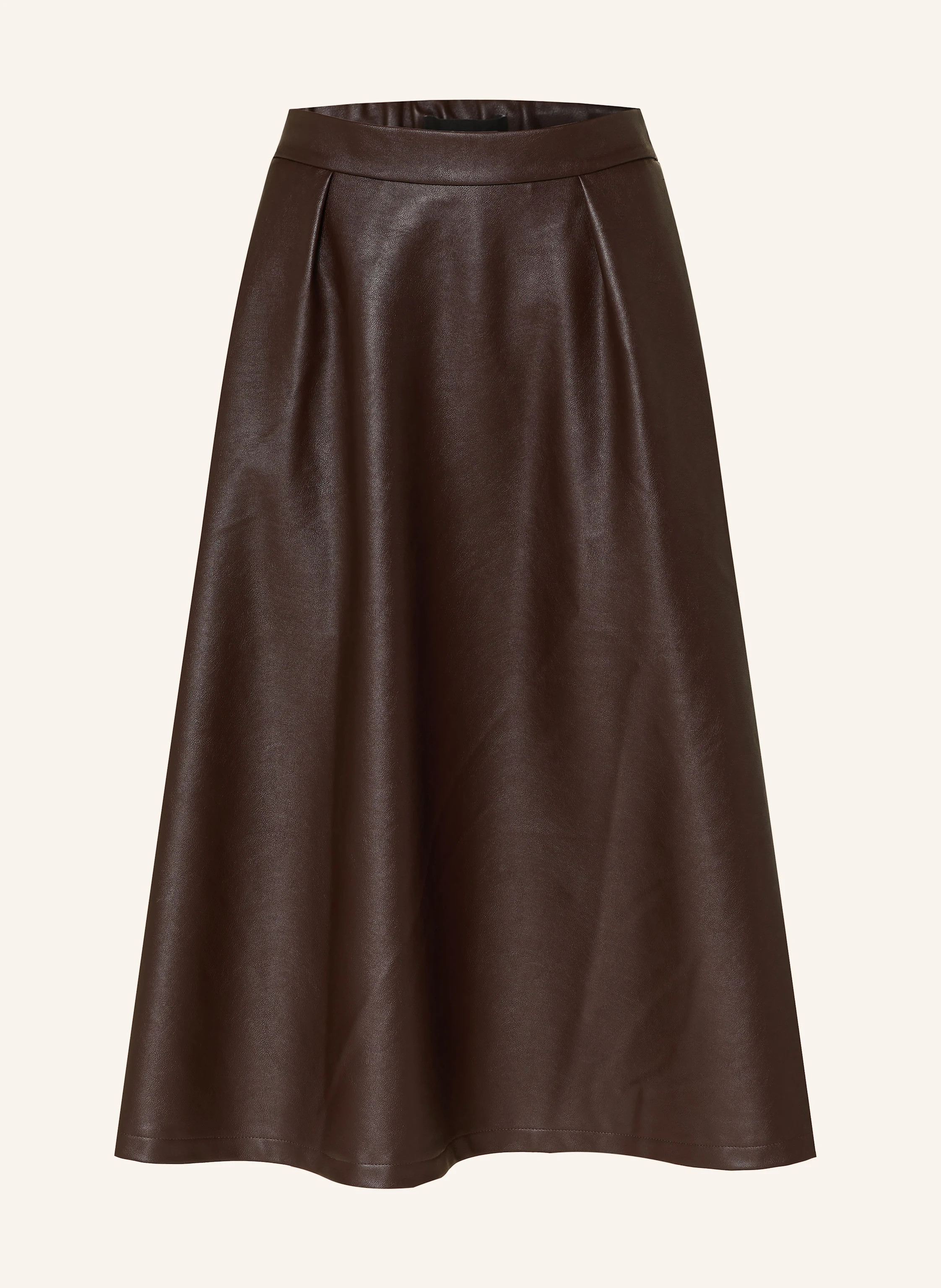 s.Oliver BLACK LABEL Rock in Lederoptik in dunkelbraun | Breuninger (DACH)