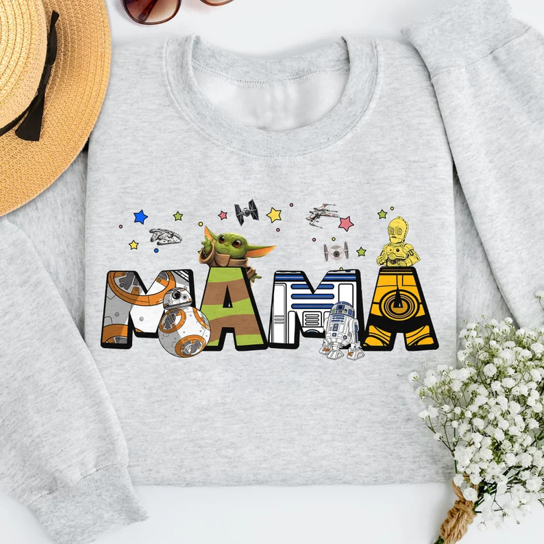 Personalized Galaxy Space Wars Mama Characters T-shirt, Custom Grandma Animated Movie Shirt, Magi... | Etsy (US)