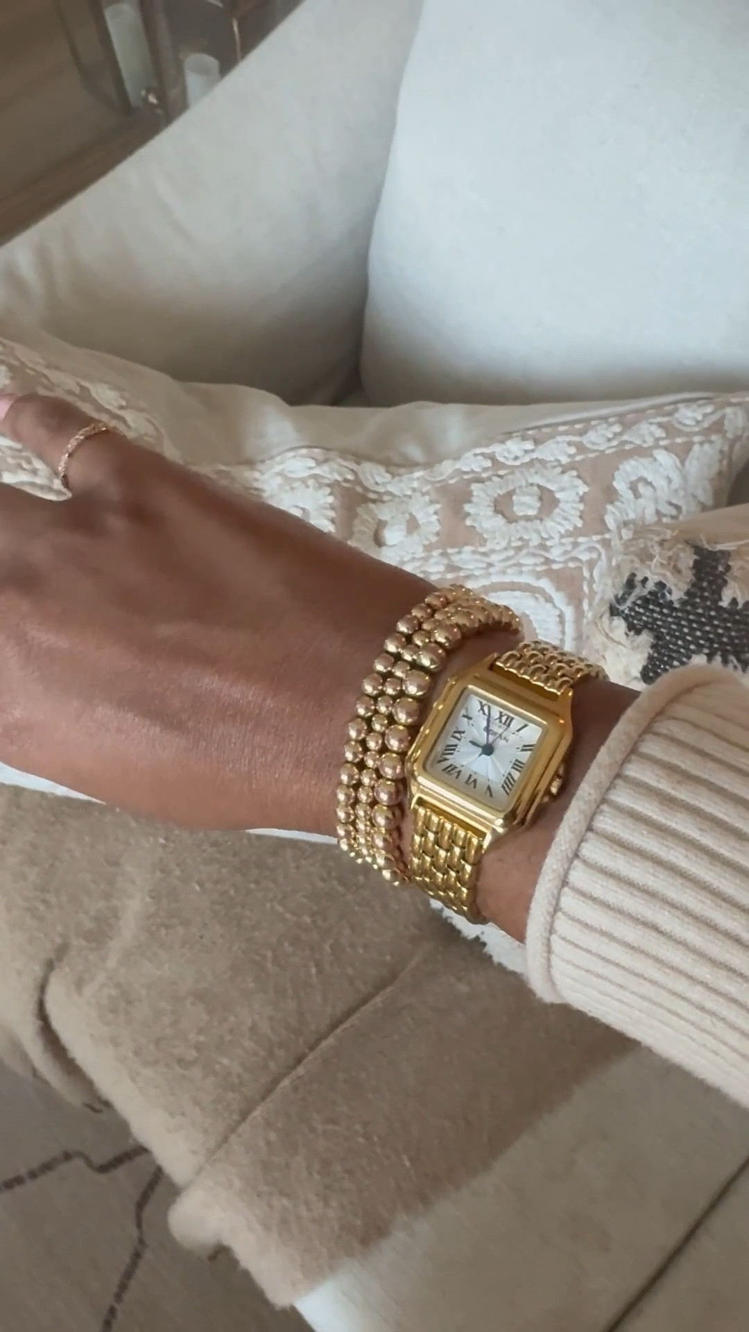 Looks Expensive But Isn’t. 
Gold Watch & Beaded Jewelry Stack 



#LTKgrwm #LTKBeauty #LTKootd