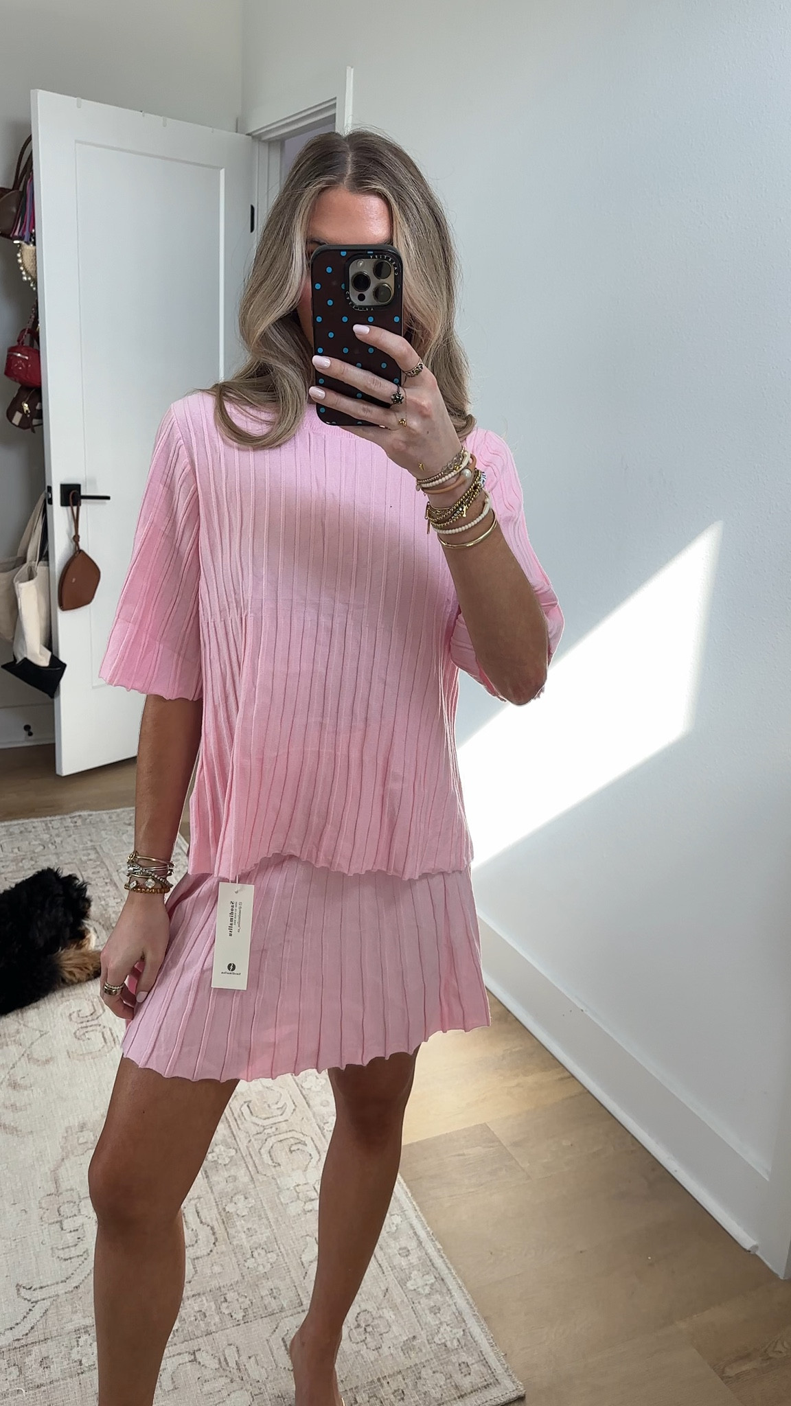 Amazon size small Saodimallsu Womens Sweater Sets 2 Piece Outfits Summer Half Sleeve Ribbed Knit Top and Pleated Skirt Set Lounge Set

#LTKSeasonal #LTKSaleAlert #LTKootd